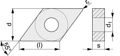 TECWERK Wendeschneidplatte DNMG150608-M PMK30 Bearb.mittel TECWERK