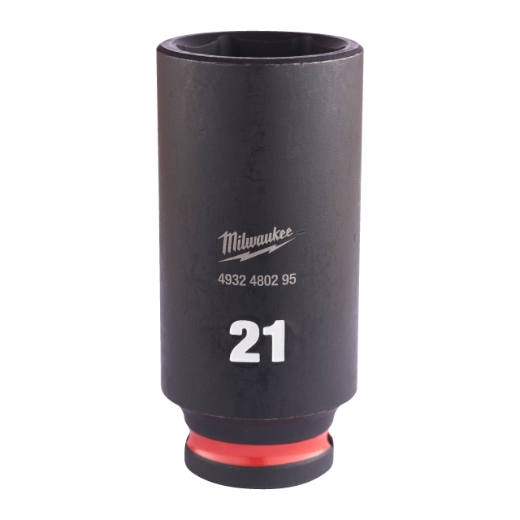 MILWAUKEE 21 x 65 mm SHOCKWAVE Schlagnuss 3/8" lang