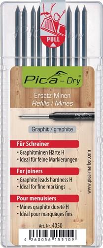 PICA Minenset Pica-Dry 10x graphit Spezialhärte "H" f.feine Markierungen 10 Minen/Set