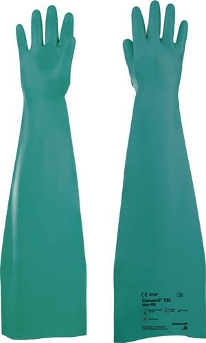 HONEYWELL Chemiehandschuh Camatril 733 Gr.9 grün EN 388 EN 374 PSA III HONEYWELL HONEYWELL Chemiehandschuh Camatril 733 Gr.9 grün EN 388 EN 374 PSA III HONEYWELL