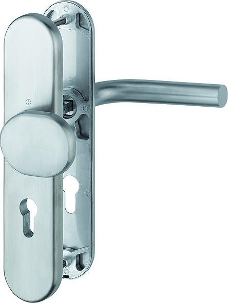 HOPPE® Schutz-Wechselgarnitur mit Langschild Essen E86G/3331A/3440/1555Z, 8/72 mm, Edelstahl, 3951021