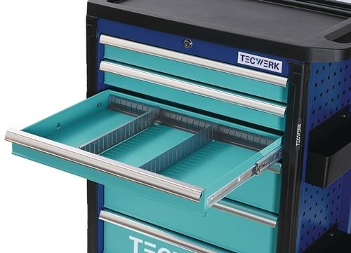 Werkzeugwagen PLUS 2.0 B760xT465xH1030mm 500 kg 6 Schubladen TECWERK