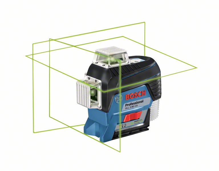 BOSCH Linienlaser GLL 3-80 CG, Solo Version, Halterung BM 1, L-BOXX