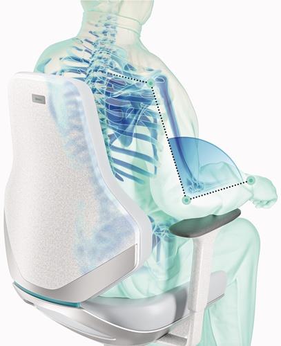 BIMOS Armlehne f.Texon 9000 454 810,9000 454 811 Multifunktional silbergrau BIMOS