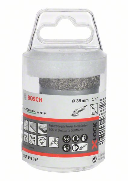 BOSCH Diamanttrockenbohrer X-LOCK Best for Ceramic Dry Speed, 38 x 35 mm