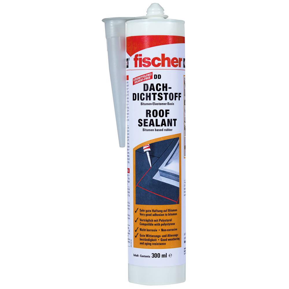 FISCHER Dachdichtstoff DD 310 schwarz