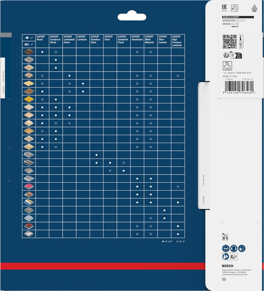 BOSCH Kreissägeblatt Expert for Wood, 250 x 30 x 2,4 mm, 40