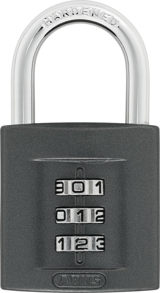ABUS Zahlen-Vorhangschloss 158, 4-stelliger Zahlencode, Zinkdruckguss