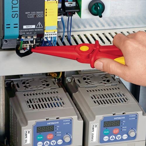 KNIPEX Flachrundzange Gesamt-L.220mm KU.glasfaserverst.m.Weichkunststoff-Zone KNIPEX