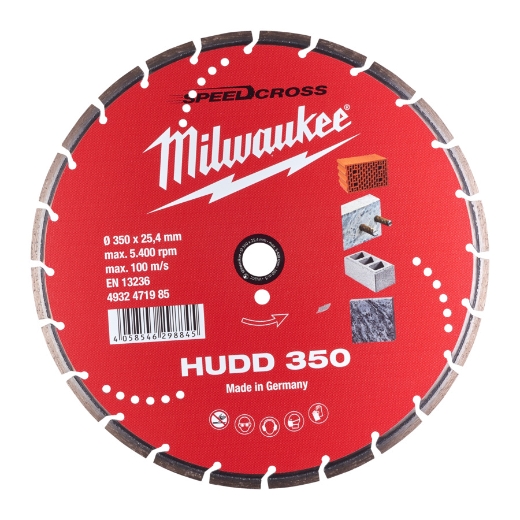 MILWAUKEE für harte Materialien Speedcross Diamanttrennscheibe HUDD 350 mm