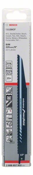 BOSCH Säbelsägeblatt S 1130 CF, Endurance for Heavy Metal, 25er-Pack BOSCH Säbelsägeblatt S 1130 CF, Endurance for Heavy Metal, 25er-Pack