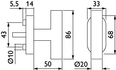 HERMAT Fenstergriff BASIC 02 1802.T, Edelstahl