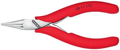 KNIPEX Elektronik-Greifzange Gesamt-L.115mm flachbreite Backen Form 1 Ku.-Überzug