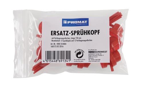 PROMAT Ersatzsprühköpfe je 12 Sprühköpfe u.Röhrchen (150 mm) Ku.Btl.PROMAT CHEMICALS