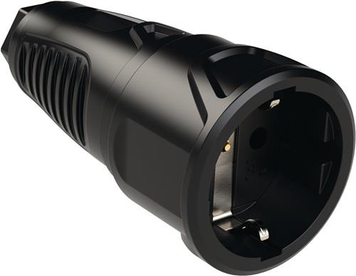 JÄGER DIREKT Schutzkontaktkupplung 10-/16 A 250 V schwarz IP20 VG JÄGER DIREKT