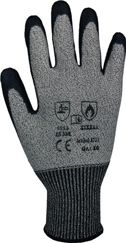 ASATEX Schnittschutzhandschuhe Gr.9 graumeliert/schwarz EN 388 PSA II 10 PA ASATEX