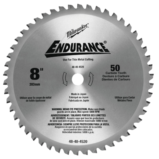 MILWAUKEE 203/15,87 mm Z50 Kreissägeblatt für Metall-Handkreissägen