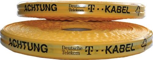 MULTICOLL Trassenwarnband Aufdruck Achtung D.Telekom Kab.B.50mm L.250m gelb