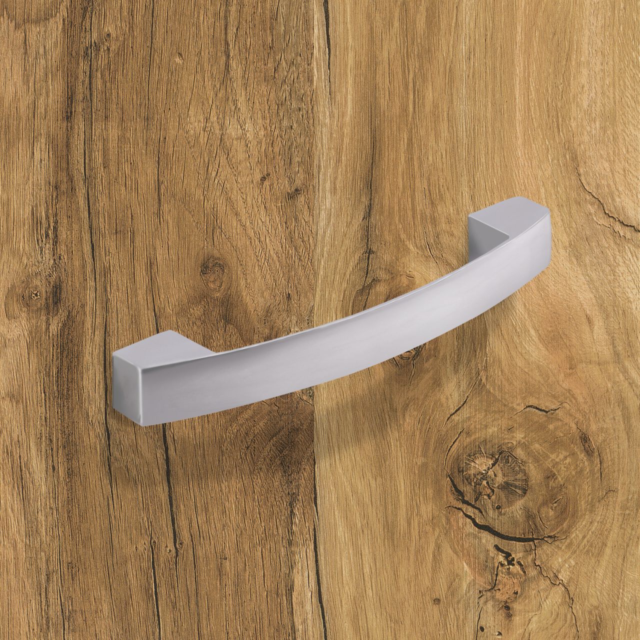 HETTICH Griff Vantania, •–• 128, L 144 mm, B 14 mm, H 27 mm, Verchromt matt, 9113210 HETTICH Griff Vantania, •–• 128, L 144 mm, B 14 mm, H 27 mm, Verchromt matt, 9113210