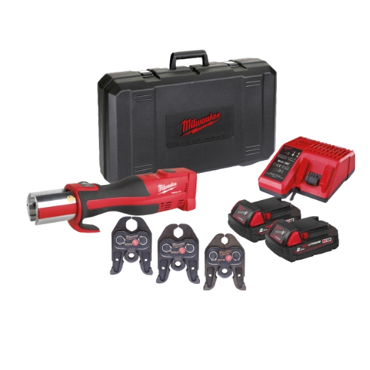MILWAUKEE Bürstenloses Akku-Presswerkzeug (Sanitär) M18BLHPT-202C V-Set MILWAUKEE Bürstenloses Akku-Presswerkzeug (Sanitär) M18BLHPT-202C V-Set