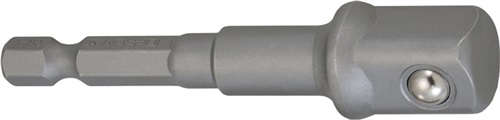 PROMAT Adapter Antriebssechskant 1/4 Zoll Abtriebs-4-KT.1/2 Zoll L.72mm PROMAT