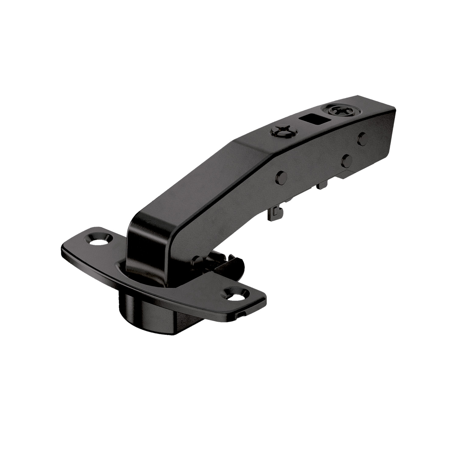 HETTICH Sensys Winkelscharnier W90 mit integrierter Dämpfung (Sensys 8639i W90), obsidianschwarz, 9091748