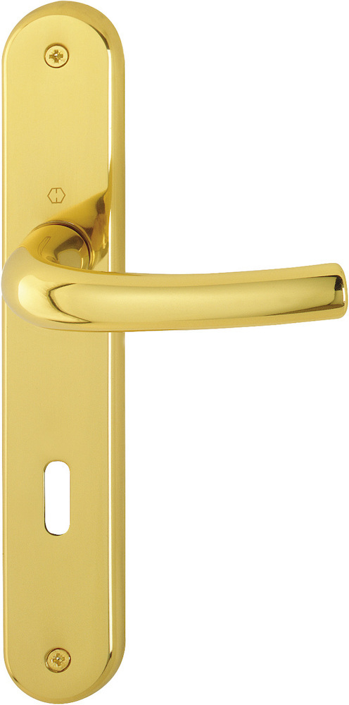 HOPPE® Drückergarnitur mit Langschild Tôkyô M1710RH/265, Messing, 2804281 HOPPE® Drückergarnitur mit Langschild Tôkyô M1710RH/265, Messing, 2804281