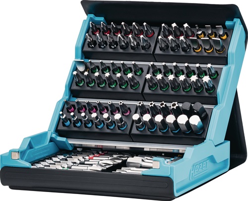 Bitsortiment SmartCase 2200SC-3 96-tlg.Schlitz/PH/PZ/TX/TX m.Zapfen/Innen-6Kt.