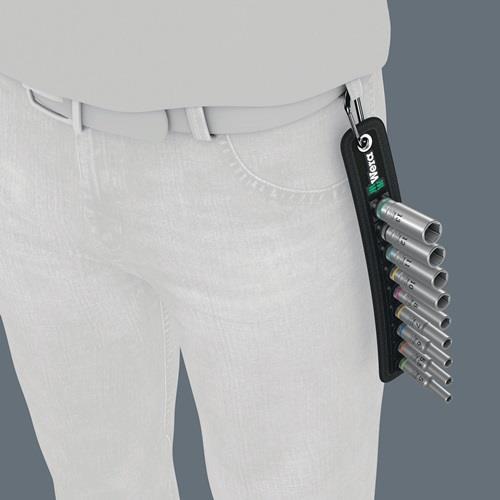 WERA Steckschlüsseleinsatzset Belt A Deep 1 9-tlg.SW 5-13mm Antr.6,3mm (1/4)Zoll WERA WERA Steckschlüsseleinsatzset Belt A Deep 1 9-tlg.SW 5-13mm Antr.6,3mm (1/4)Zoll WERA