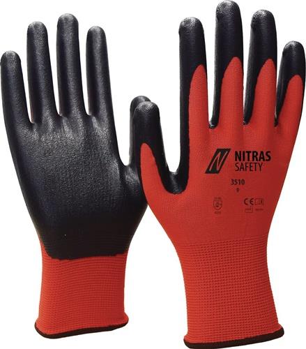 PROMAT Handschuhe Nitril Foam Gr.9 rot/schwarz Nyl.m.Nitrilschaum EN 388 PSA II NITRAS PROMAT Handschuhe Nitril Foam Gr.9 rot/schwarz Nyl.m.Nitrilschaum EN 388 PSA II NITRAS