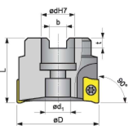 PROMAT Eckfräser D.63mm vern.m.IK Z.8 APKT-10 PROMAT PROMAT Eckfräser D.63mm vern.m.IK Z.8 APKT-10 PROMAT