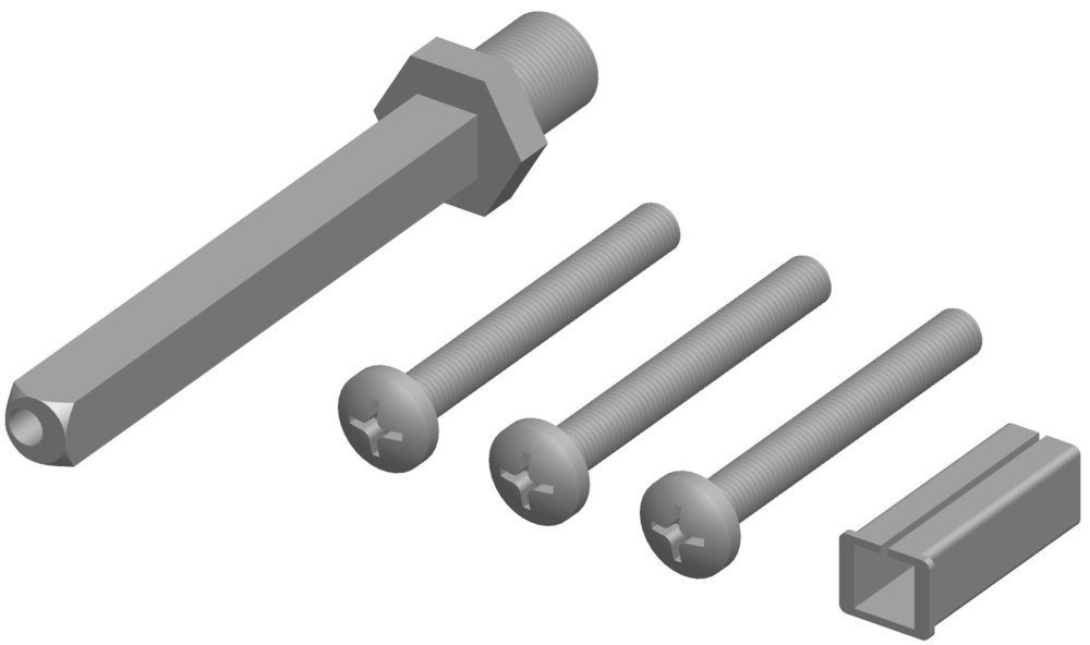 HERMAT Befestigungsset Schutz-Wechselgarnitur 4089.WG, VK 10 mm,