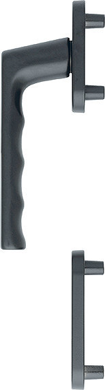 HOPPE® Fenstertürgriff-Halbgarnitur Hamburg 0700FA/66N/66NS, außen, Aluminium, 11751009