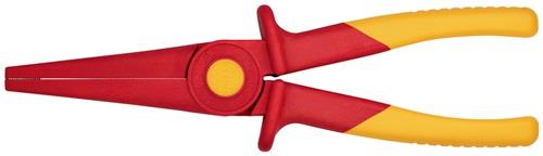 KNIPEX Flachrundzange Gesamt-L.220mm KU.glasfaserverst.m.Weichkunststoff-Zone KNIPEX