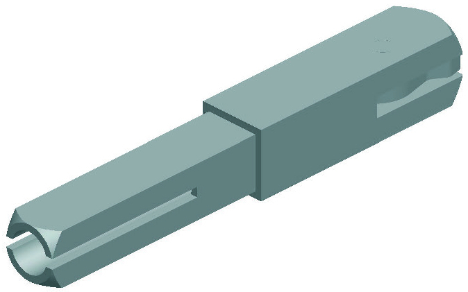 HERMAT Wechselstift für Türdrücker 4014.W, VK 10 mm, Eisen, 80 mm