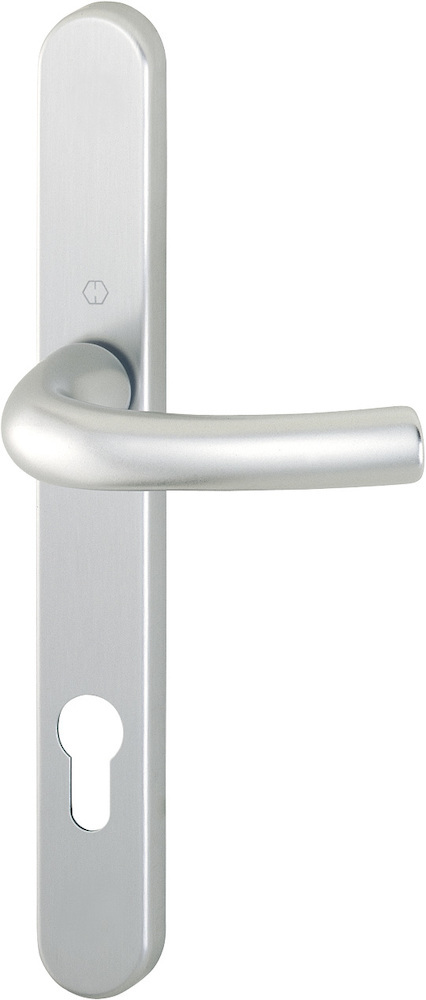 HOPPE® Drückergarnitur mit Schmalschild Tôkyô 1710RH/3346, 8/92 mm, Aluminium, 2064921