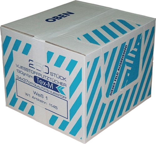 ITEX Putztuchvliesstoff L370xB340ca.mm weiß 250St./Ktr.ITEX