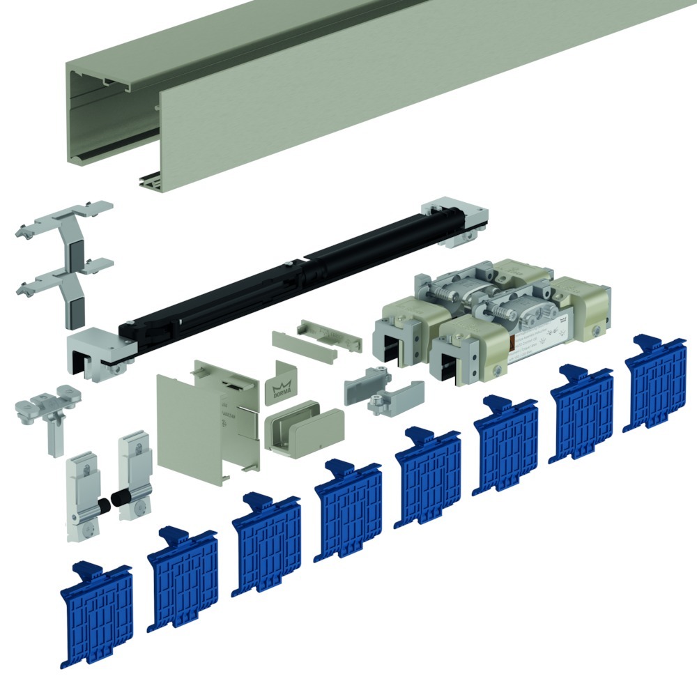 DORMA GLAS Schiebetürbeschlag MUTO Premium XL 80, Deckenmontage, Aluminium