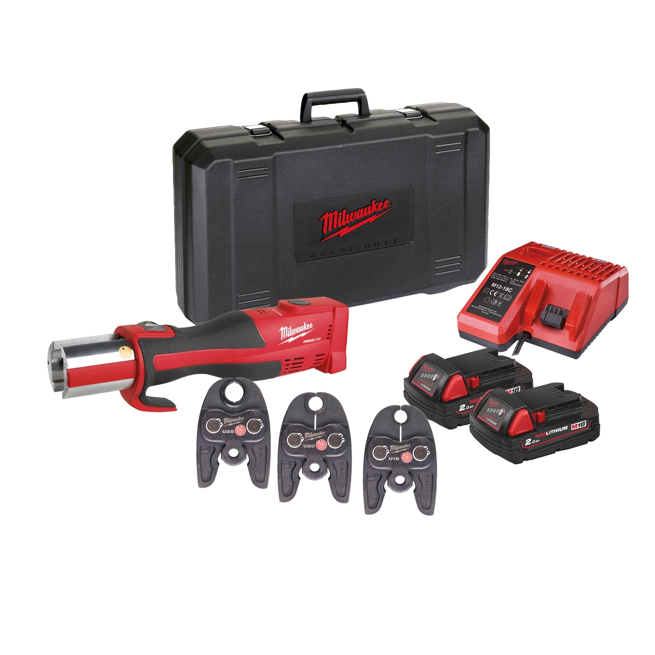 MILWAUKEE Bürstenloses Akku-Presswerkzeug (Sanitär) M18BLHPT-202C U-Set MILWAUKEE Bürstenloses Akku-Presswerkzeug (Sanitär) M18BLHPT-202C U-Set