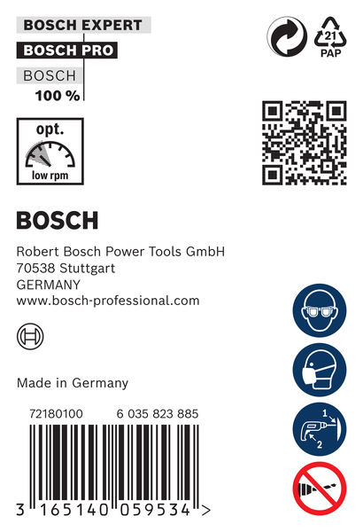 BOSCH Schalungs- und Installationsbohrer, 18 x 600 mm, d 10 mm