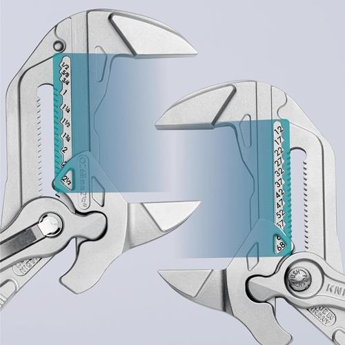 KNIPEX Zangenschlüssel L.300mm Spann-W.68mm verchr.Ku.-Überzug KNIPEX