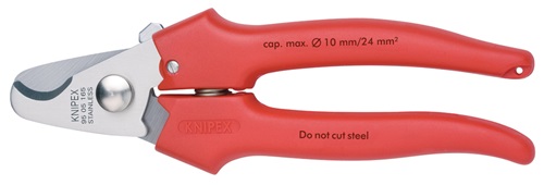 KNIPEX Kabelschere L.165mm Kopf pol.Ku.umspritzt KNIPEX