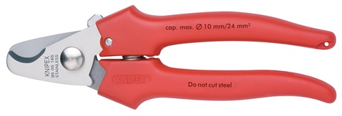 KNIPEX Kabelschere L.165mm Kopf pol.Ku.umspritzt KNIPEX