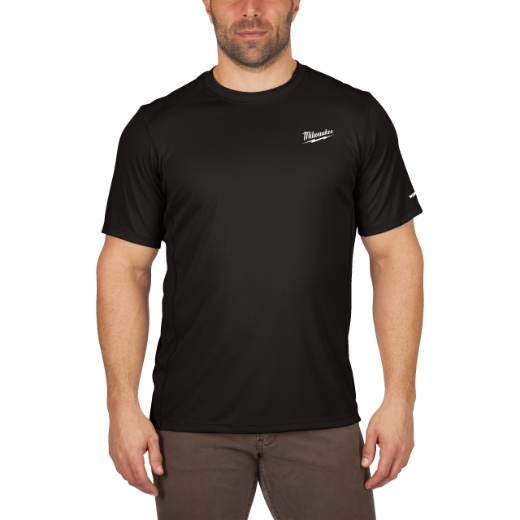 MILWAUKEE Funktions-T-Shirt schwarz mit UV-Schutz WWSSBL-L