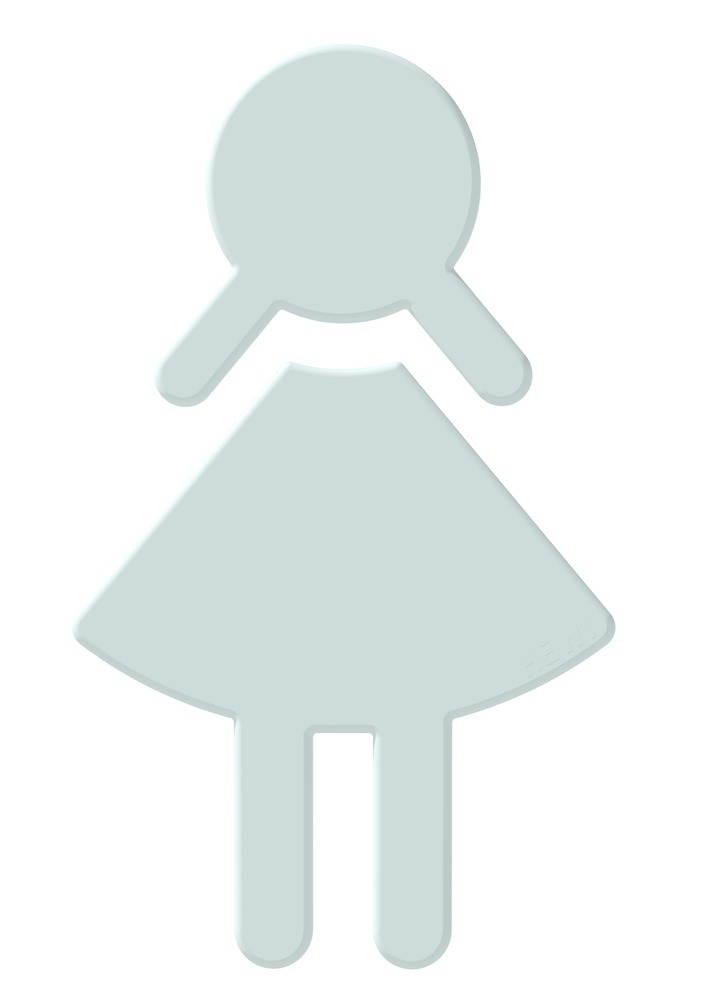 HEWI Hinweisschild FRAU 801.91.020, Polyamid, 801.91.020 98