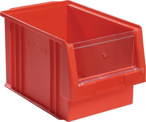 LA-KA-PE Sichtlagerkasten PLK L330xB213xH200mm PP rot LA-KA-PE