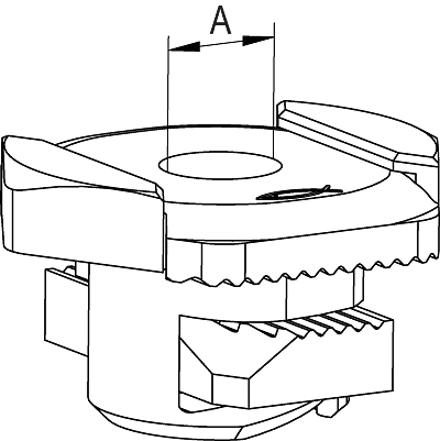 FISCHER Schiebemutter FSM Clix  M 10