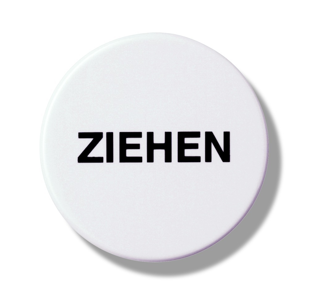 HEWI Hinweisschild ZIEHEN 711Z, Polyamid, 711Z 98