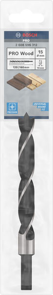 BOSCH Holzspiralbohrer Standard, 15 x 100 x 160 mm, d 10 mm