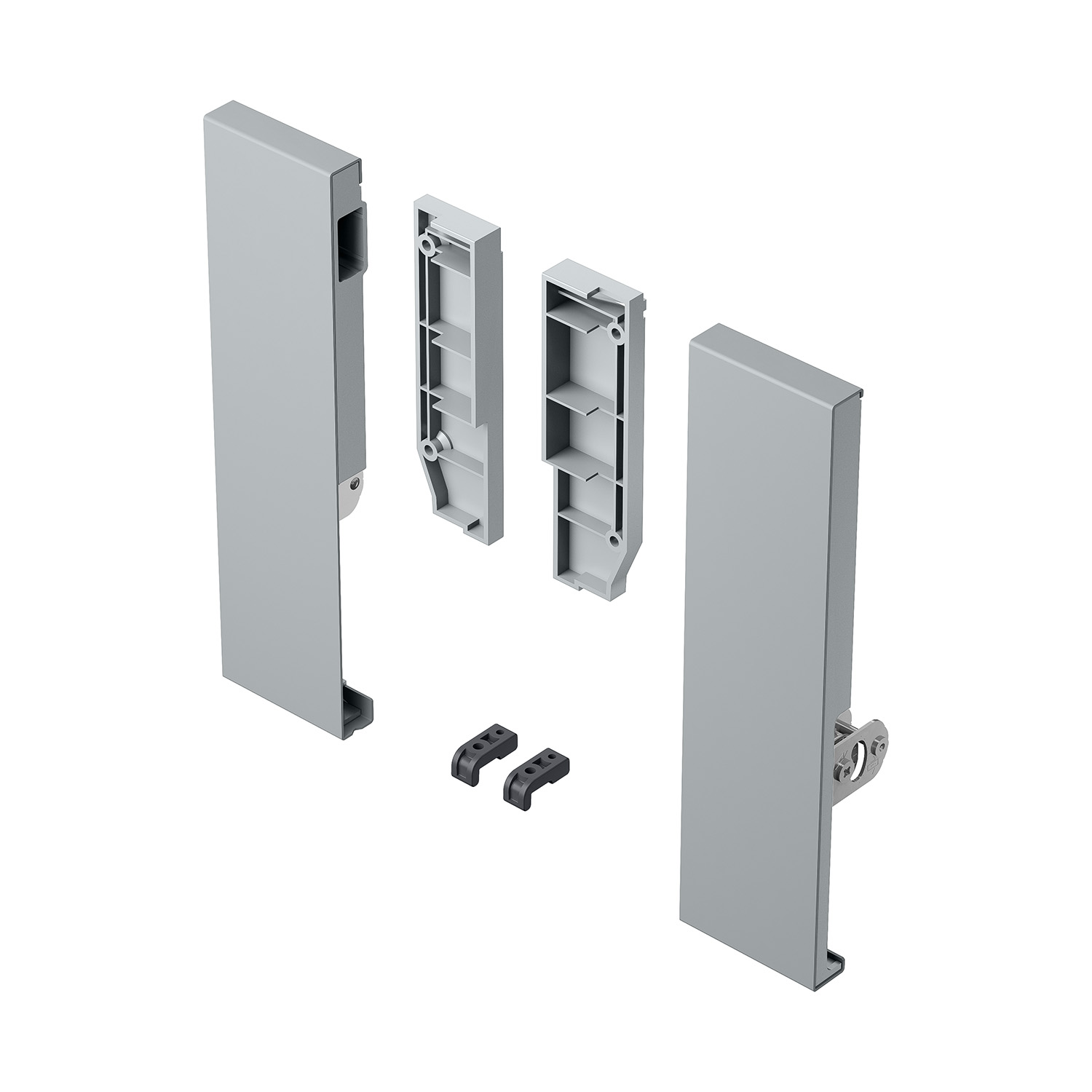 HETTICH Verbinder für Front ArciTech / 218 mm, silber, 9123092